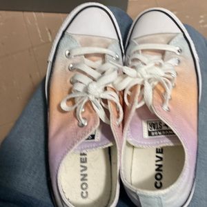 Women’s multi colored pastel converse
